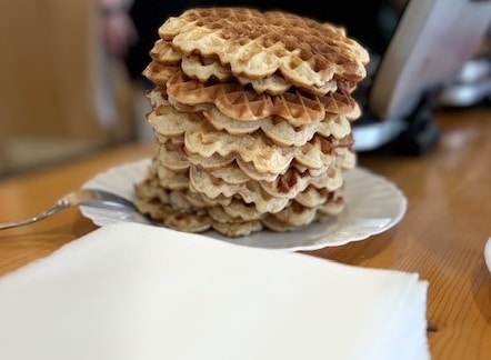 Waffeln auf einem Teller